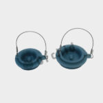 Silicone inspection plug with flange and SS lanyard for TML inspection